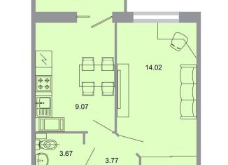 Продам 1-ком. квартиру, 30.8 м2, Ленинградская область, Тихая улица, 13к3