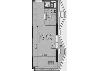 Продается 1-ком. квартира, 26 м2, Одинцово, улица Чистяковой, 8с2