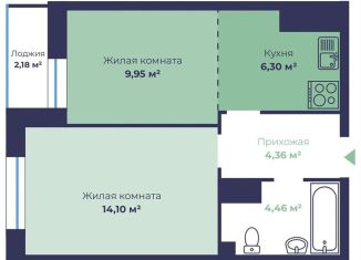 Продажа 2-комнатной квартиры, 40.3 м2, Ярославль