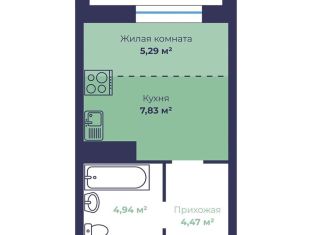 Продажа 1-комнатной квартиры, 24.1 м2, Ярославль, Фрунзенский район