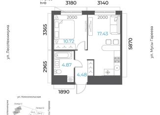 Продам двухкомнатную квартиру, 37.5 м2, Уфа, Октябрьский район