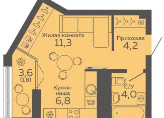 Продажа квартиры студии, 28.1 м2, Екатеринбург, метро Ботаническая, улица 8 Марта, 204Г