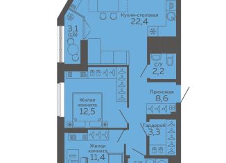 Продается 2-комнатная квартира, 66 м2, Свердловская область, улица 8 Марта, 204Г