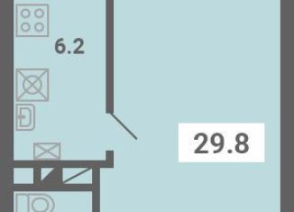 Продажа однокомнатной квартиры, 29.8 м2, поселок Мещерино, улица 4-й квартал, 21