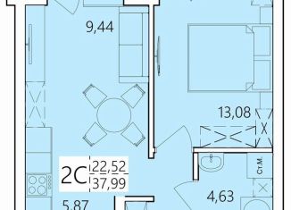 Продается 2-ком. квартира, 38 м2, Республика Башкортостан, улица Пожарского, 243