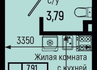 Квартира на продажу студия, 17.4 м2, село Небуг