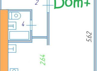 Продам 1-ком. квартиру, 30 м2, Североморск, Гвардейская улица, 45