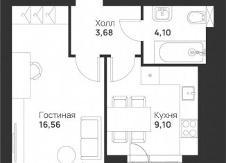 Продается однокомнатная квартира, 36.3 м2, Тула, улица Героя России Зиничева, 8