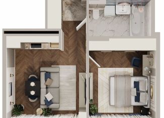 Продается 1-ком. квартира, 41.3 м2, Республика Башкортостан, улица Аксакова, 14