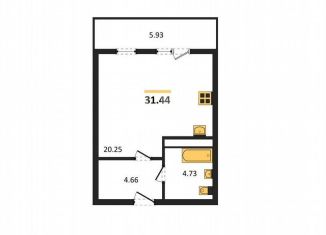 Продаю квартиру студию, 31.4 м2, Крым