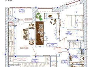 Продаю 1-ком. квартиру, 65 м2, Ростов-на-Дону, Берберовская улица, 6с2