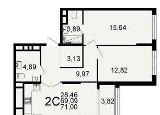 Продаю однокомнатную квартиру, 37 м2, Рязань