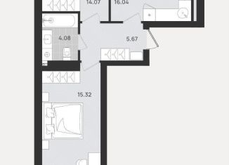 Продам 2-комнатную квартиру, 56.6 м2, Калининград