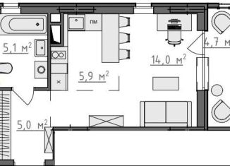 Продается квартира студия, 32.5 м2, Владимирская область