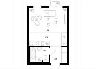 Продается квартира студия, 25.5 м2, деревня Новое Девяткино, ЖК Заречный Парк, жилой комплекс Заречный Парк, 5