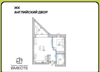 2-ком. квартира на продажу, 51 м2, посёлок Металлплощадка, бульвар Строителей, 71к7
