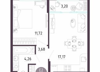 Продаю 1-комнатную квартиру, 40 м2, Тула, Пряничная улица, 8