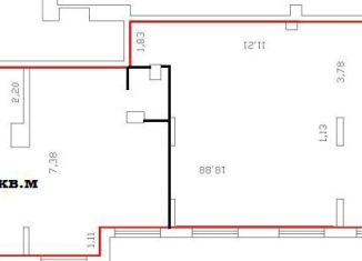 Сдаю в аренду помещение свободного назначения, 60 м2, Тюмень, улица Вице-адмирала Воронцова, 1