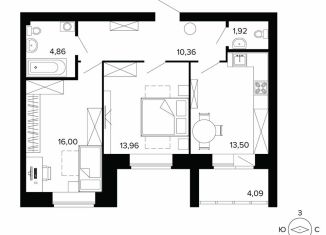 2-ком. квартира на продажу, 64.9 м2, Берёзовский, улица Победы, 5, ЖК Уют-Сити