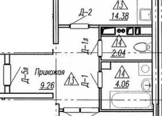 1-комнатная квартира на продажу, 55.1 м2, Курчатов