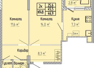 Продаю двухкомнатную квартиру, 46.9 м2, Тверская область