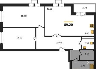 Продаю 2-комнатную квартиру, 89.2 м2, Воронеж, улица Загоровского, 9/1