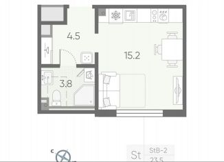 Продам квартиру студию, 23.5 м2, Санкт-Петербург