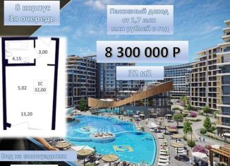 Квартира на продажу студия, 32 м2, Крым