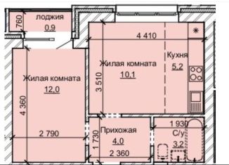 Продается двухкомнатная квартира, 35.4 м2, Барнаул