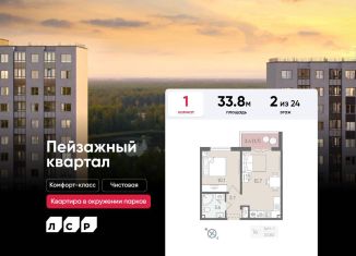 Продаю однокомнатную квартиру, 33.8 м2, Санкт-Петербург