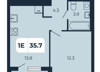 Продаю однокомнатную квартиру, 35.7 м2, поселок Верхнетемерницкий