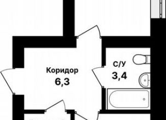 Продажа квартиры студии, 55.2 м2, Уфа, улица Даяна Мурзина, 5/1, ЖК Цветы Башкирии