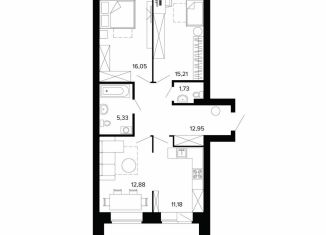 Продажа трехкомнатной квартиры, 84.1 м2, Берёзовский, улица Победы, 5, ЖК Уют-Сити