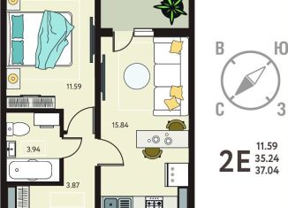 Продажа 1-комнатной квартиры, 37 м2, село Новая Усмань