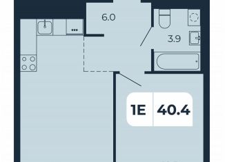 Продам 1-ком. квартиру, 40.4 м2, поселок Верхнетемерницкий, Орбитальная улица, 16К