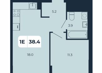 Продаю 1-комнатную квартиру, 38.4 м2, поселок Верхнетемерницкий, Орбитальная улица, 16К