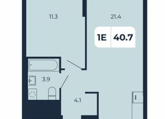 Продажа 1-комнатной квартиры, 40.7 м2, поселок Верхнетемерницкий, Орбитальная улица, 16К