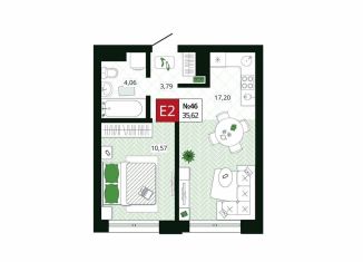 Продажа однокомнатной квартиры, 35.6 м2, Тула