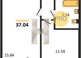 Продаю однокомнатную квартиру, 37 м2, село Новая Усмань, бульвар Художников, 4