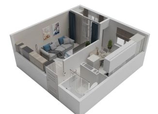 Продажа 1-комнатной квартиры, 33.7 м2, Крым