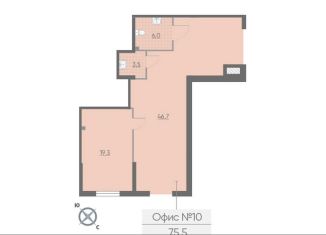 Продается помещение свободного назначения, 73.5 м2, Санкт-Петербург, Невский район, Октябрьская набережная, 40