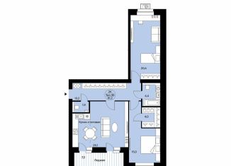 Продажа 3-ком. квартиры, 91.2 м2, Сыктывкар, Октябрьский проспект, 137, район Орбита