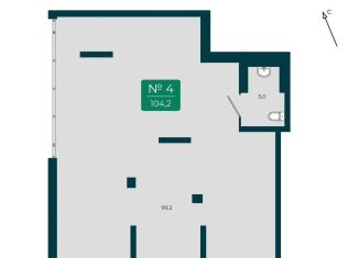 Продается помещение свободного назначения, 104.2 м2, Тюмень, улица Василия Подшибякина, 9