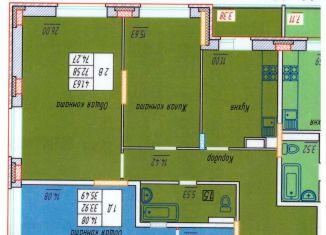 Продажа двухкомнатной квартиры, 74.3 м2, Чувашия, Речной бульвар, поз7