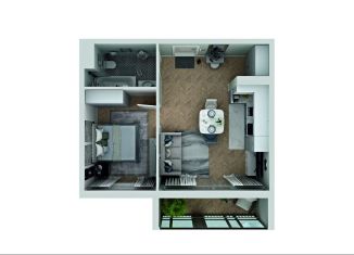 Продается 1-комнатная квартира, 43 м2, Миасс