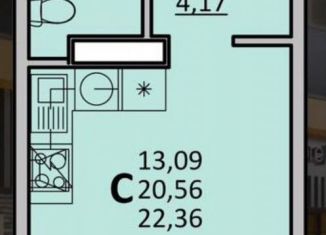 Продажа квартиры студии, 22.4 м2, Ростов-на-Дону, улица Зорге, 11В