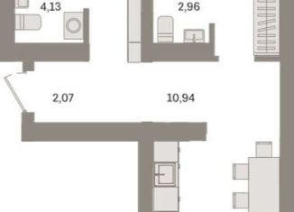 Продаю 2-ком. квартиру, 72.7 м2, Тюмень, ЖК Речной Порт, Причальная улица, 7