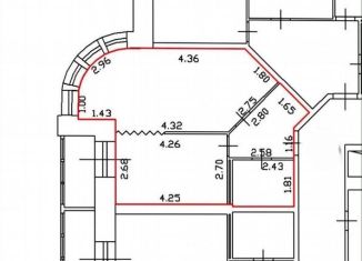 Продажа 1-комнатной квартиры, 42 м2, Кудрово, проспект Строителей, 2