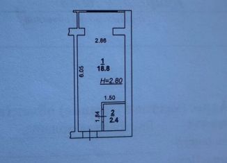 Продам квартиру студию, 21.2 м2, Ростов-на-Дону, улица Черевичкина, 91Ас1