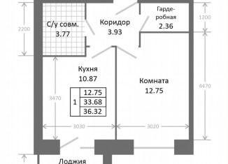 Продам 1-ком. квартиру, 36.3 м2, Ярославль, Хуторская улица, 12